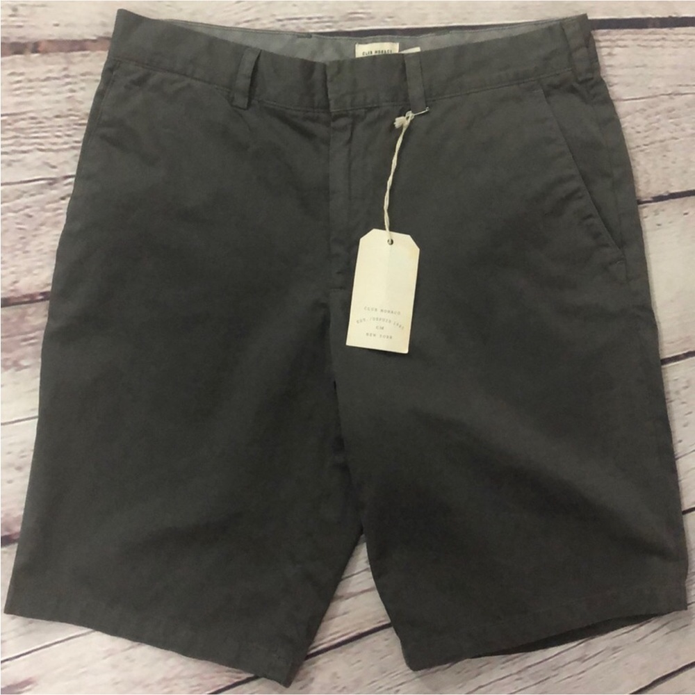 Club Monaco Maddox Shorts in Charcoal Grey